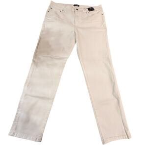 Express Slim Hyper Stretch Jeans Mens 36x30 White Denim Pants NWT